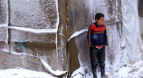 Hujan Salju Robohkan Tenda di Suriah Utara, Pengungsi Kedinginan