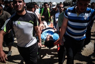 UNJUK RASA PERINGATI HARI NAKBAH DI JALUR GAZA