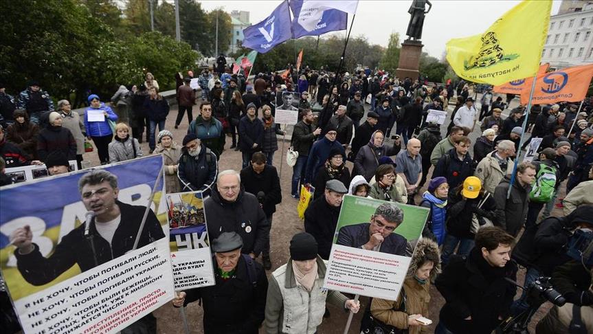 WARGA RUSIA DEMO PROTES PUTIN TERLIBAT DI SURIAH