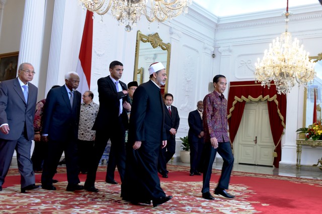Terima Kunjungan Syaikh Agung Al-Azhar, Presiden Jokowi : Asrama Indonesia Bisa Ditempati Mahasiswa Mesir