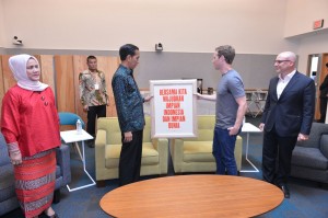 Presiden RI Ajak Facebook Dukung Ekonomi Digital Indonesia dan Sebarkan Pesan Damai