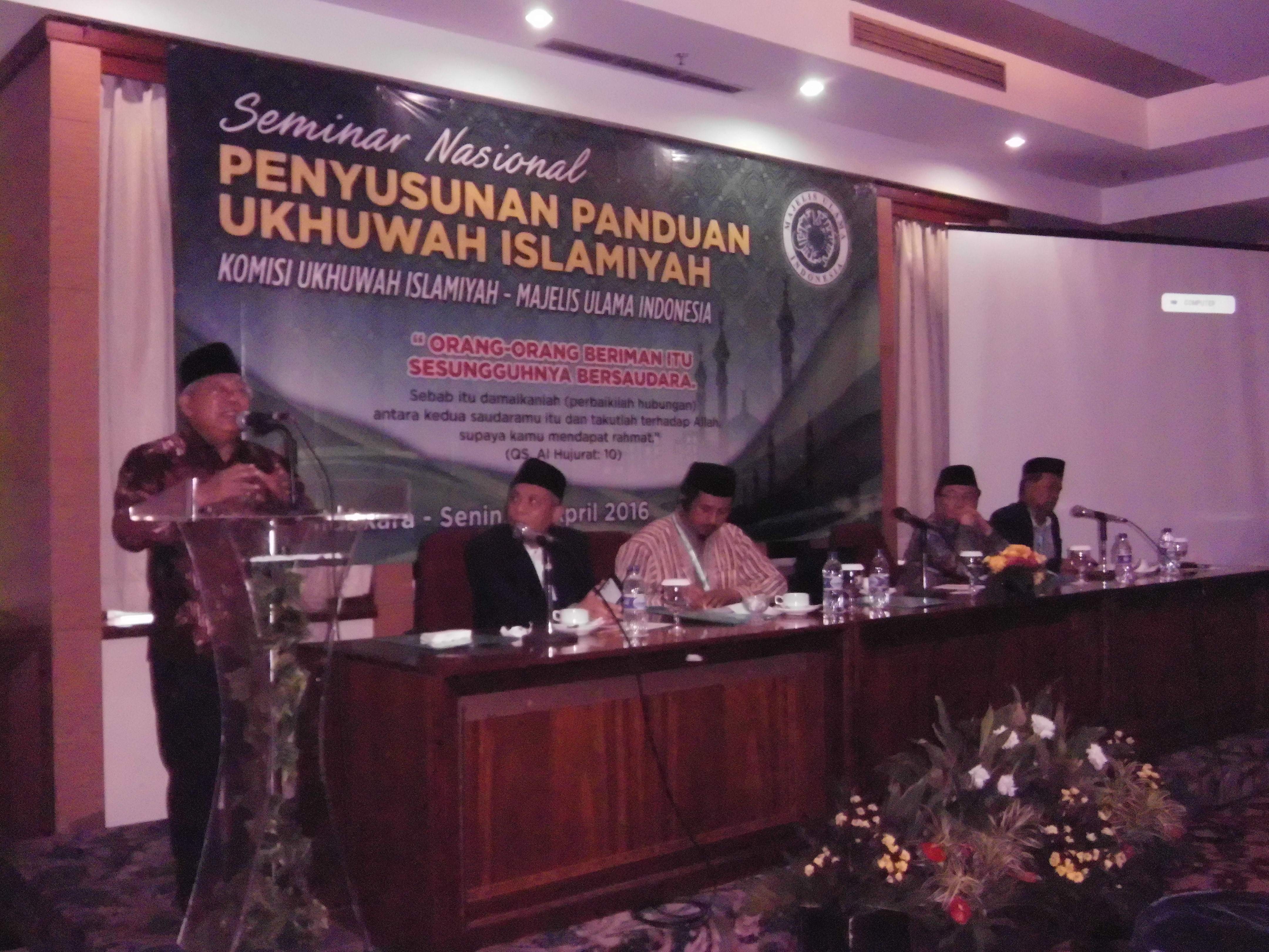 MUI Gelar Seminar Nasional Bertajuk Ukhuwah Islamiyah