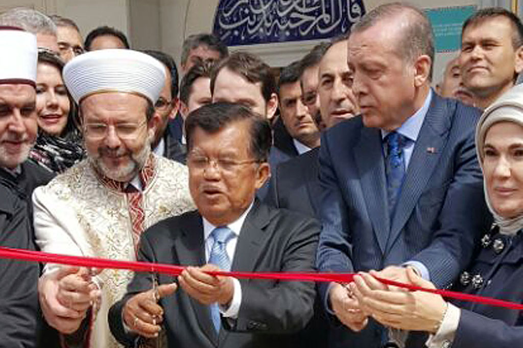 Wapres JK Hadiri Undangan Erdogan Dalam Peresmian Masjid Maryland AS
