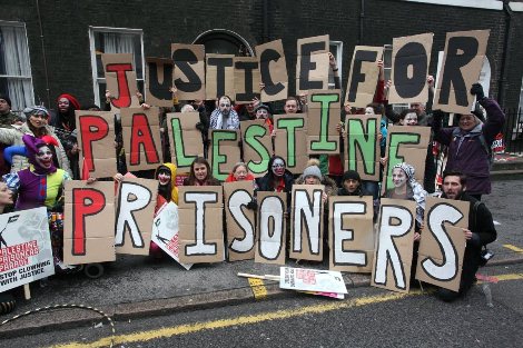 Parade Tahanan Palestina Digelar di London