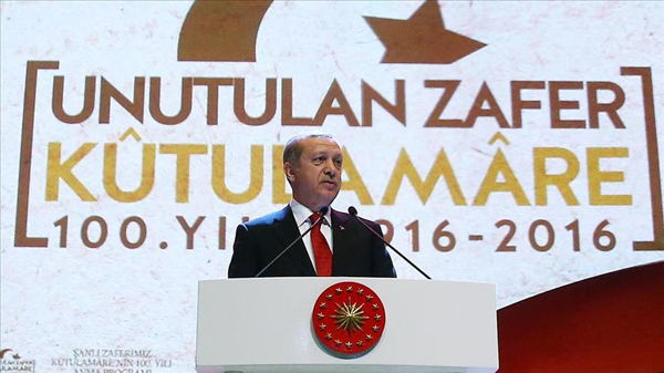 Erdogan Puji Kemenangan Utsmani Atas Inggris 100 Tahun yang Lalu
