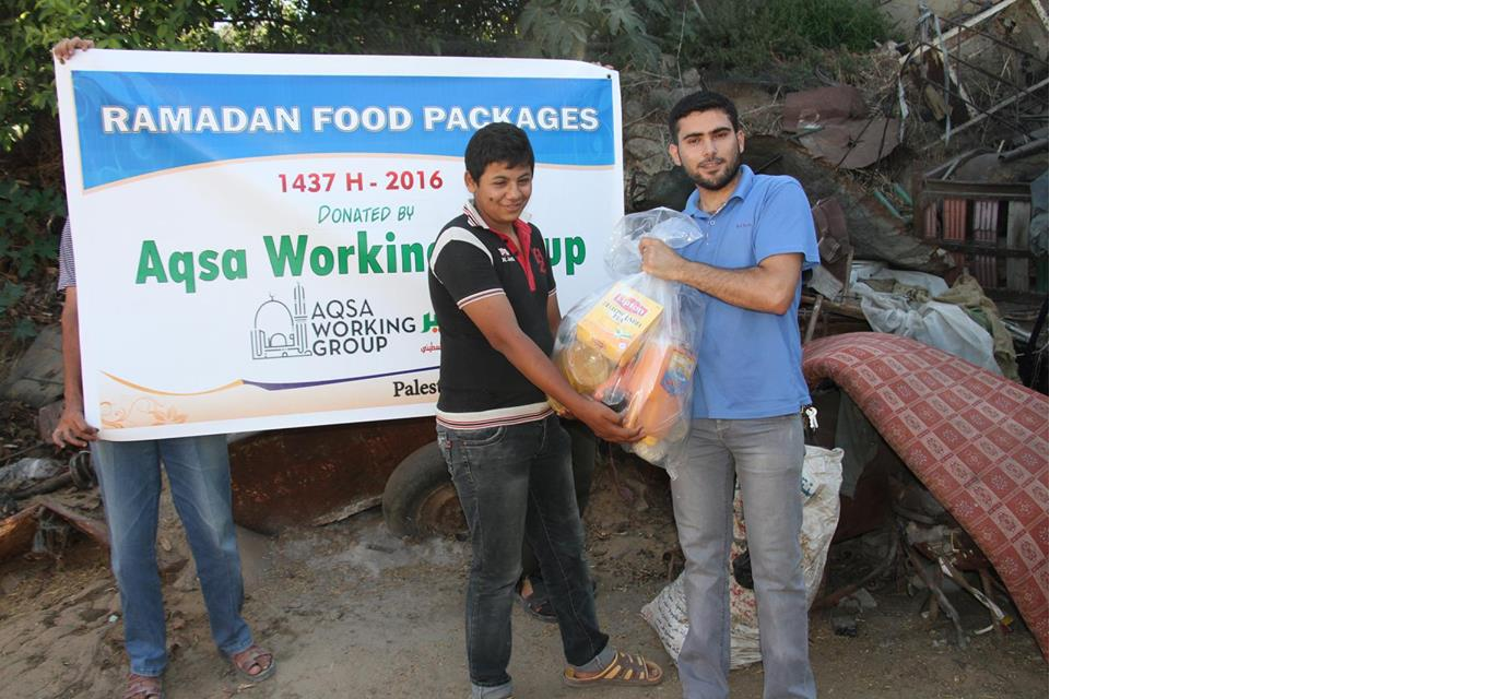 AWG Bagikan Paket Sembako Ramadhan Pada Warga Gaza