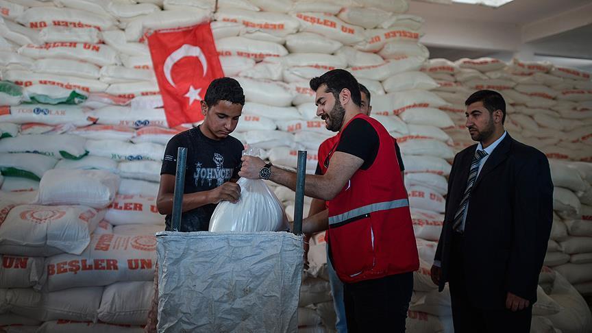 Bantuan Kemanusiaan Turki Dibagikan di Gaza