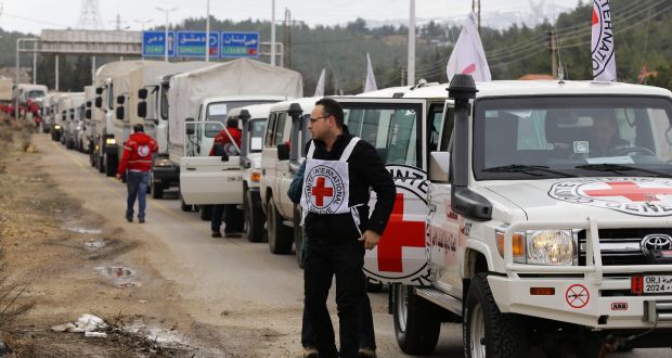 Konvoi Bantuan Kemanusiaan Tunggu Izin Masuk Suriah