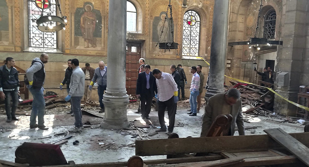 Warga Kairo Tuntut Menteri Dalam Negeri Dipecat Usai Bom Gereja