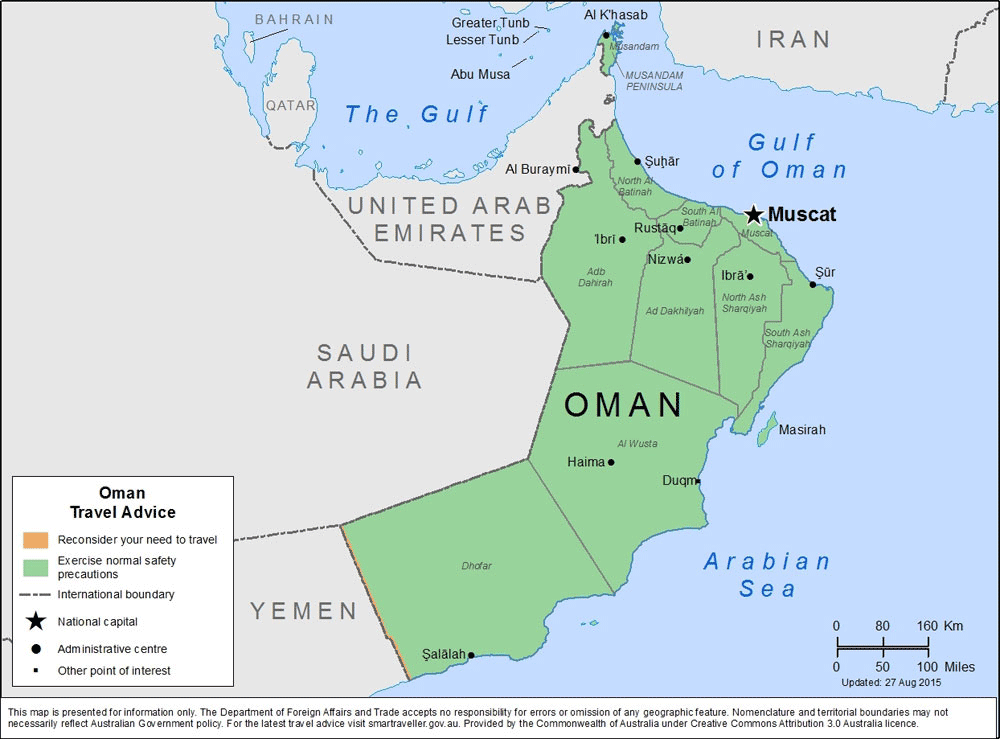 Оман страна карта