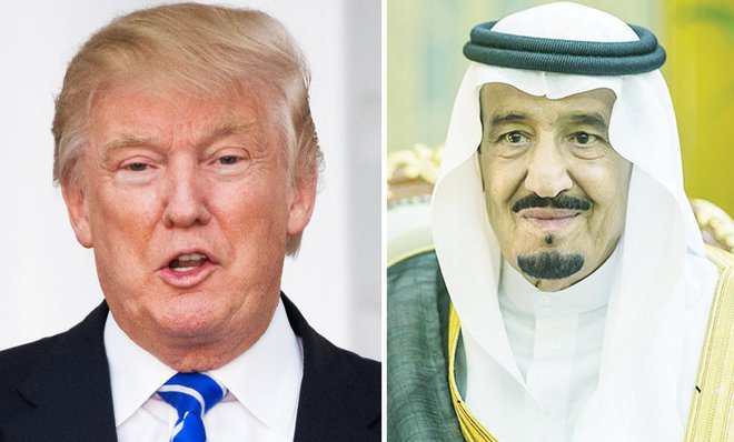 Raja Salman-Presiden Trump Bahas Perkembangan Internasional dan Kawasan