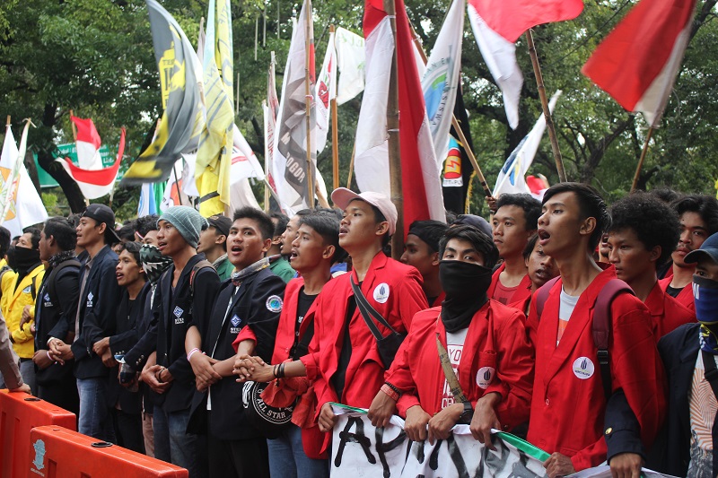 Aksi Bela Rakyat 121, Mahasiswa Ajukan Tiga Tuntutan