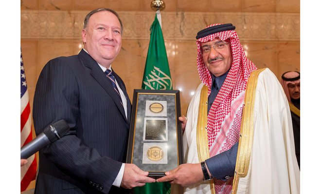 Putra Mahkota Arab Saudi Terima Penghargaan dari CIA