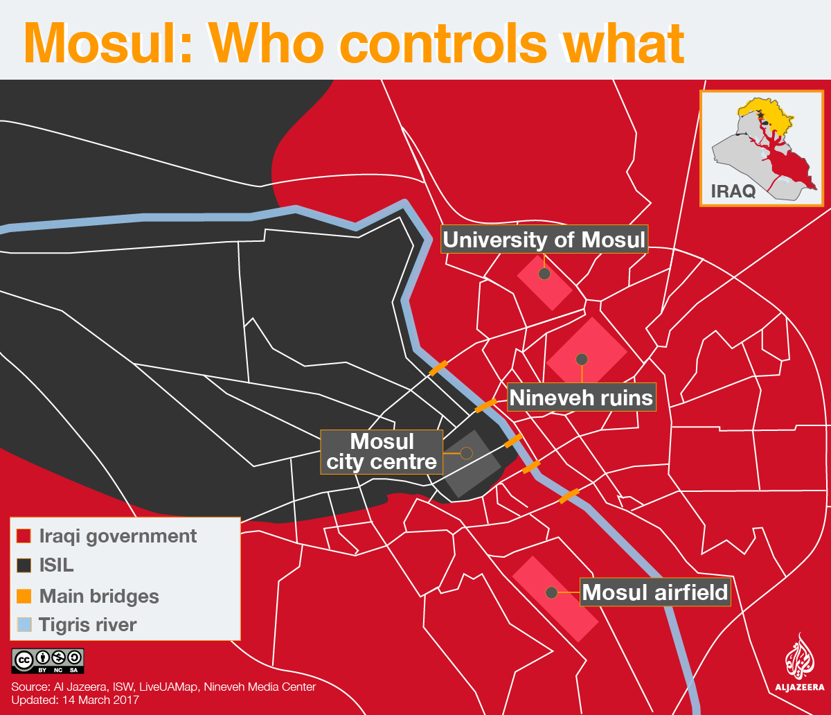 Pertempuran di Mosul Fokus di Masjid Bersejarah Al-Nuri