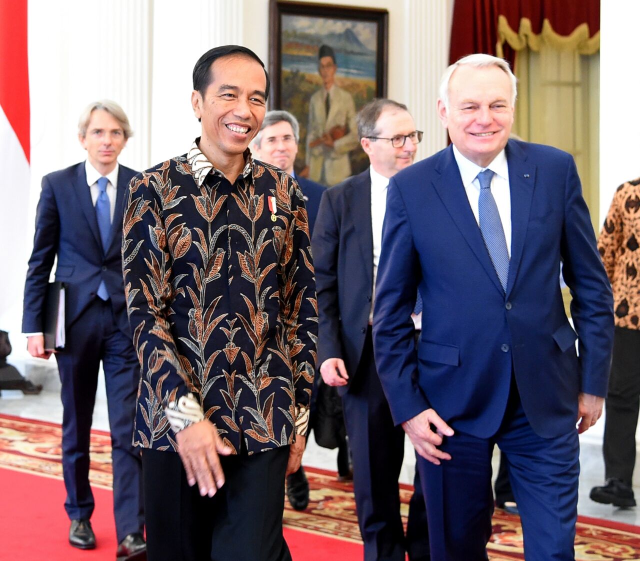 Jokowi Terima  Menlu Perancis
