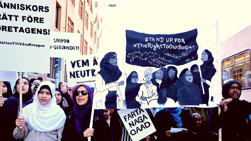 Hari Buruh: Muslimah Swedia Minta Hak Kerja Berjilbab
