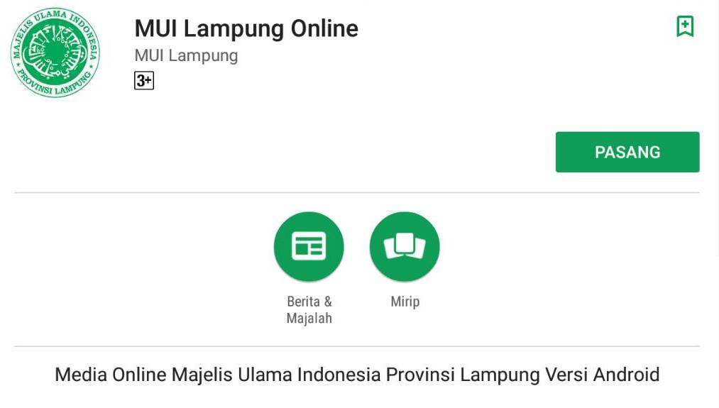 MUI Lampung Resmikan Aplikasi Android Online