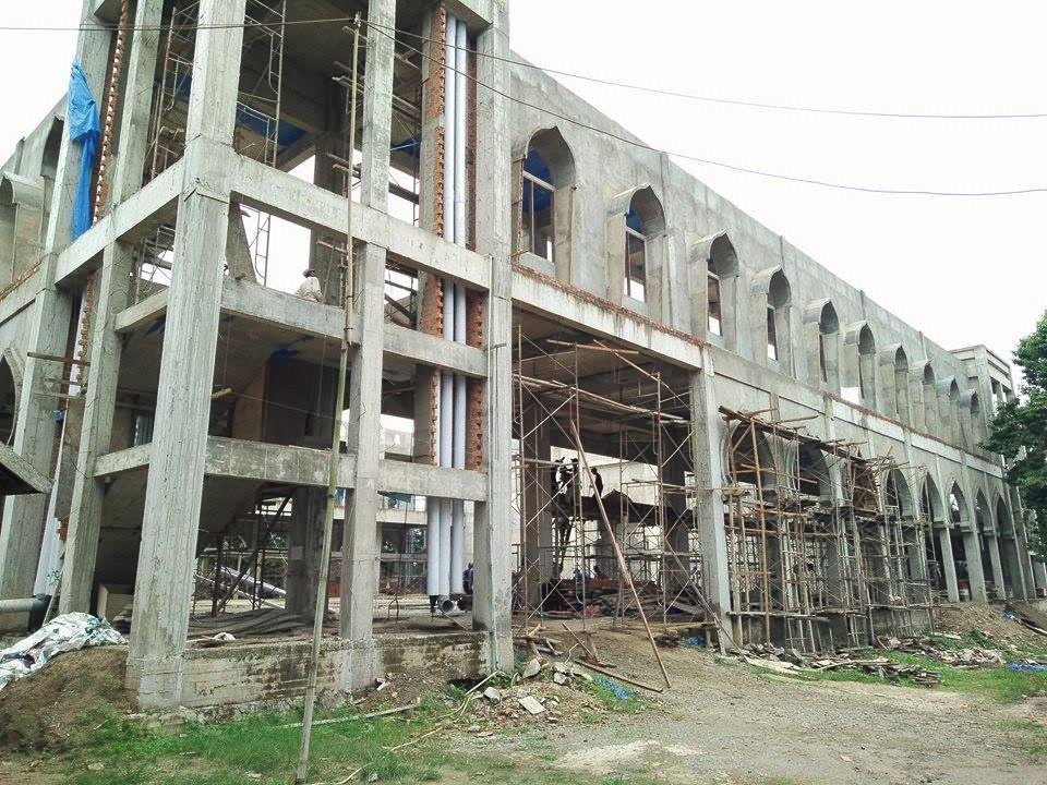 Pembangunan Masjid An-Nubuwwah Lampung Memasuki Tahap Pemasangan Kubah