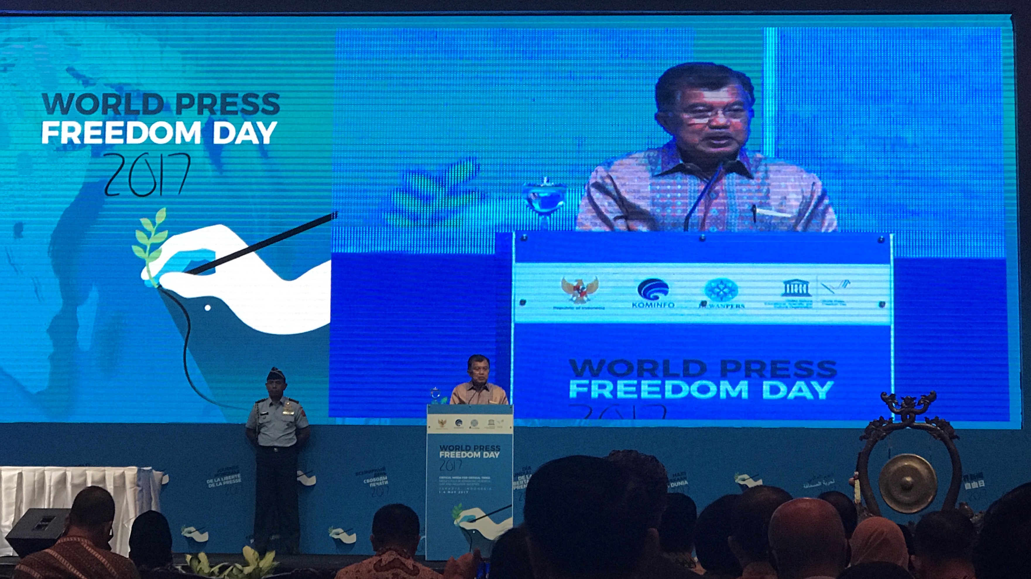 WPFD 2017, Wapres Tekankan Kebebasan Pers untuk Perdamaian