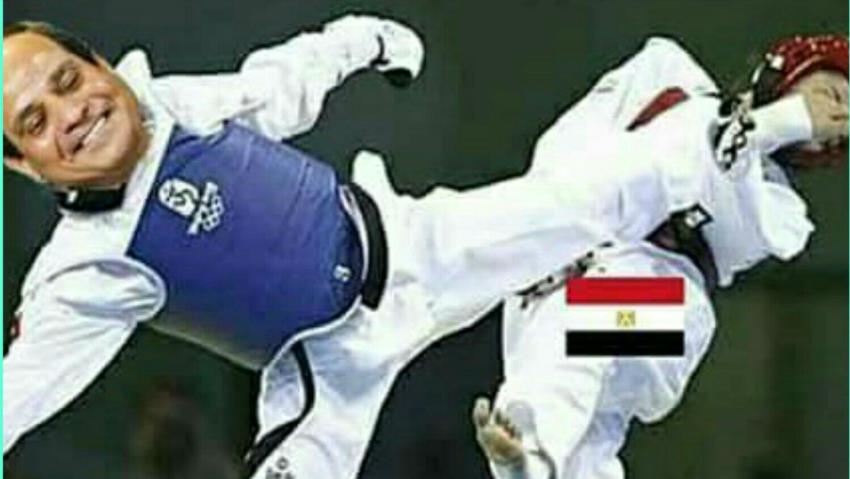 Presiden Mesir Dapat Sabuk Hitam Taekwondo