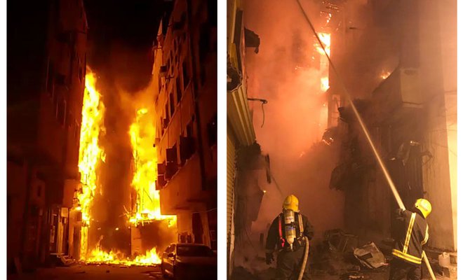 Kebakaran Rusak Tiga Bangunan di Pusat Bersejarah Jeddah