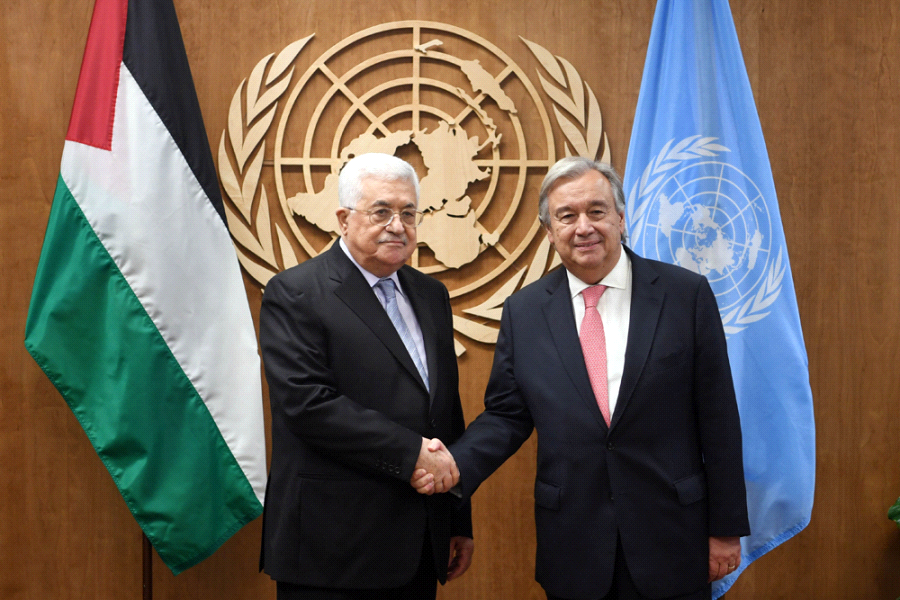 Presiden Palestina Bertemu Sekjen PBB di New York