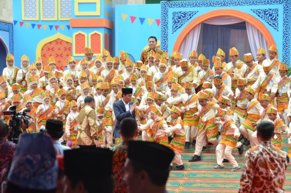 Presiden Jokowi Buka Festival Anak Saleh Indonesia : Jangan Takut Punya Cita-Cita