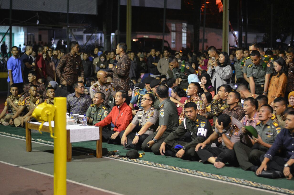 Presiden Nobar Film G30S/PKI di Makorem Bogor