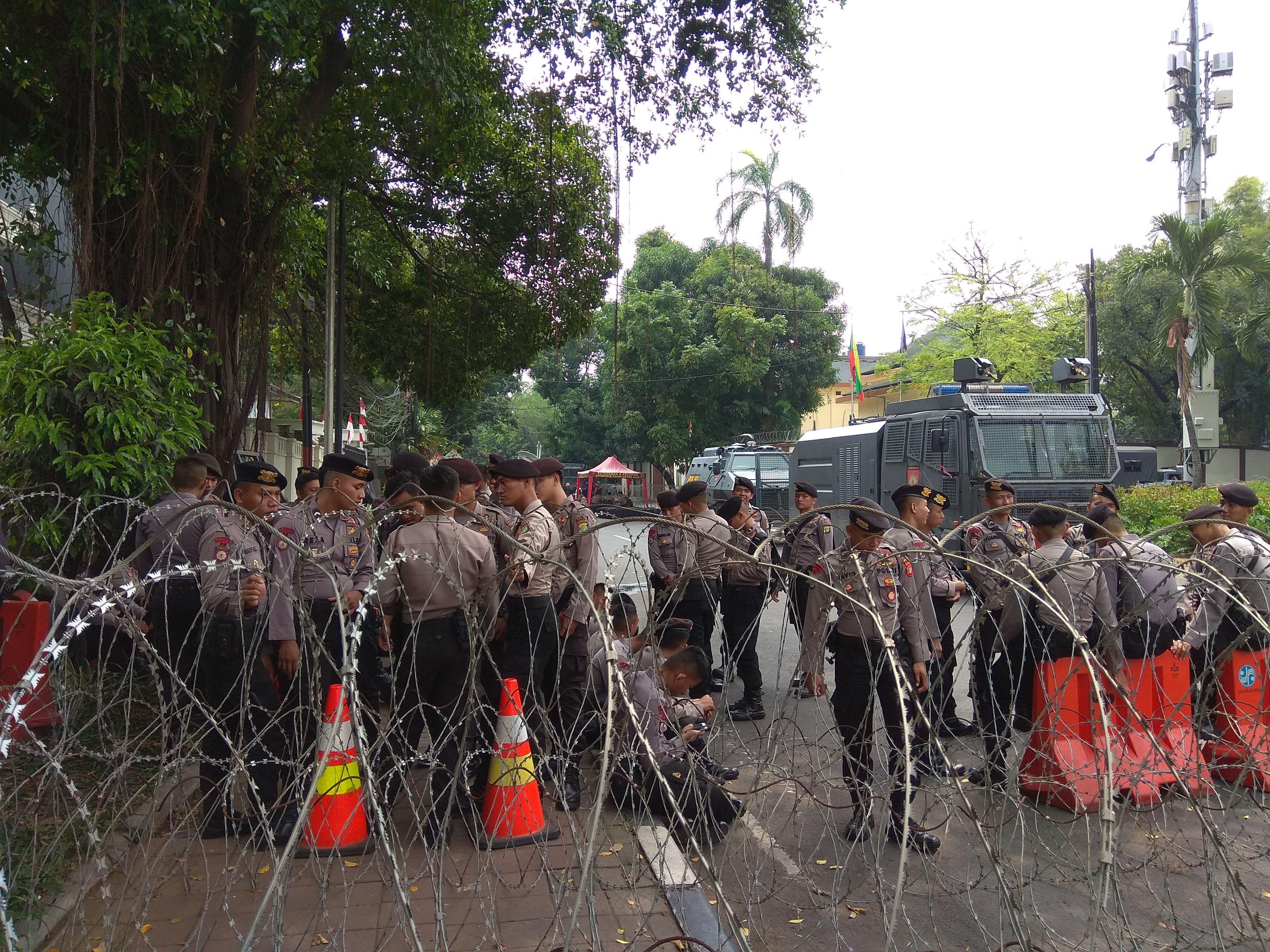 Jalan Sekitar Kedutaan Besar Myanmar Jakarta Ditutup