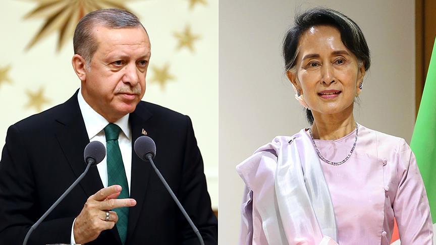 Erdogan Bahas Krisis Rohingya Dengan Suu Kyi