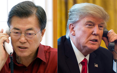 Moon-Trump Setuju Berlakukan Sanksi PBB Terhadap Korea Utara