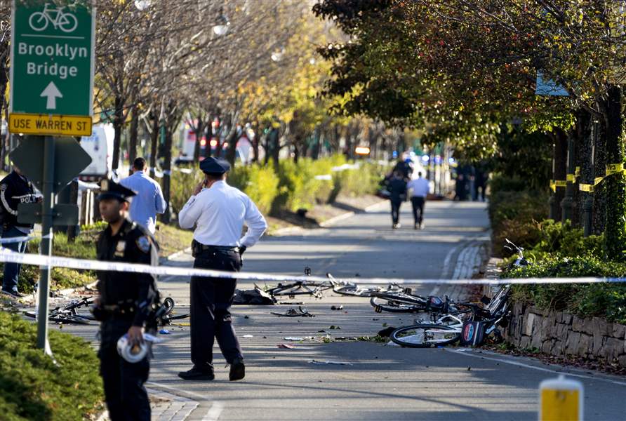 Serangan Truk di Manhattan AS Tewaskan Delapan Orang