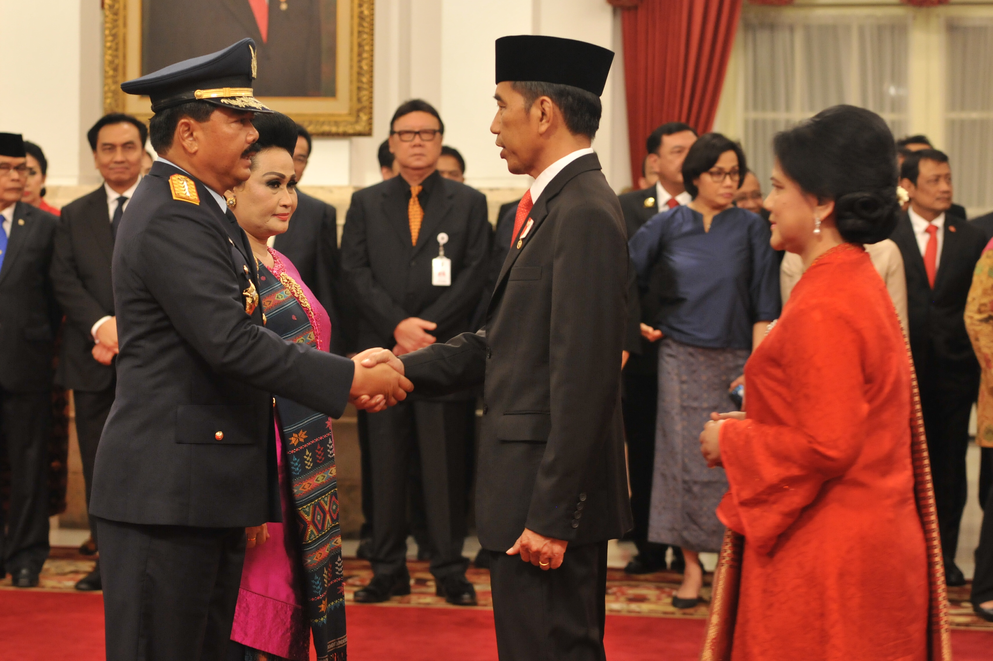 Presiden Jokowi Lantik Marsekal Hadi Tjahjanto Sebagai Panglima TNI