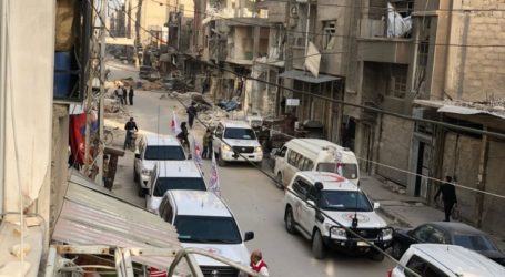 Bantuan Makanan Ghouta Timur Tiba di Bawah Serangan Udara