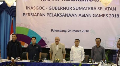 INASGOC, Pemprov Palembang Adakan Rakor Persiapan Asian Games 2018