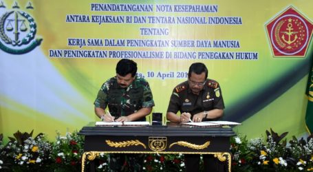 Kejagung RI Gandeng TNI Tingkatkan Kualitas SDM