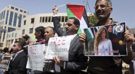 Aksi Unjuk Rasa Tandai Hari Tahanan Palestina di Gaza