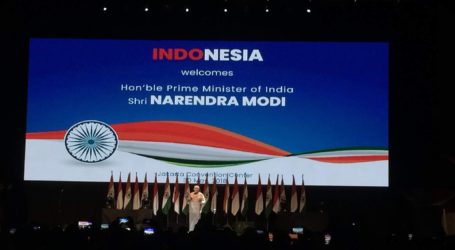 PM Narendra Modi Temui Komunitas India di Indonesia