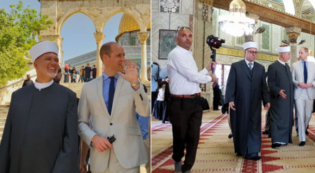 Pangeran William Kunjungi Kompleks Al-Aqsha