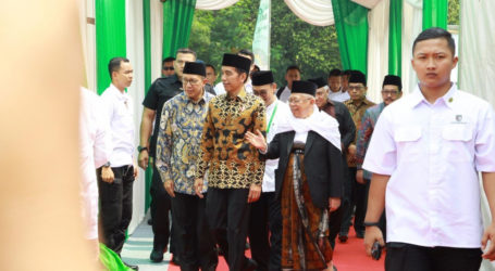 Menag Dampingi Presiden Jokowi Hadiri Tasyakuran Milad MUI ke-43
