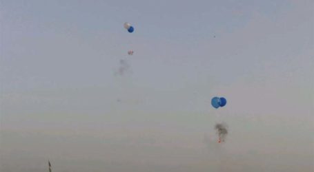 Pesawat Israel Tembaki Warga Gaza Yang Terbangkan  Balon Api