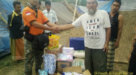Alumni SMPN 1 Natar Berikan Bantuan Korban Gempa Lombok