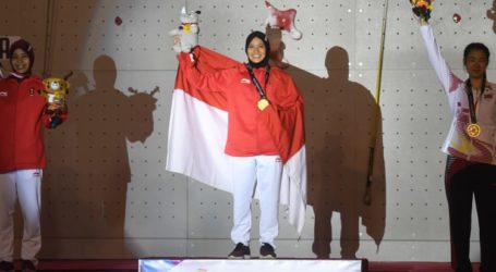 Indonesia Raih Medali Emas di Panjat Tebing