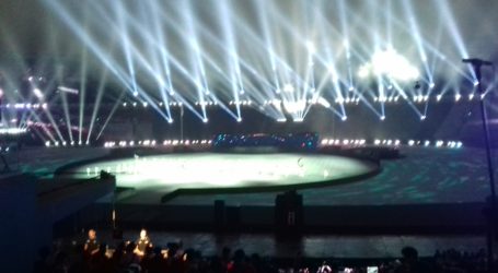 Hujan Deras Guyur GBK Saat Acara Penutupan Asian Games 2018 Dimulai