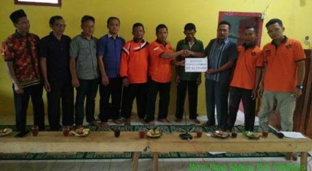 Karang Taruna Ciamis Lampung Utara Serahkan Dana  Bantuan Lombok Melalui UAR