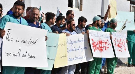 Petugas Kesehatan Suriah Protes Serangan di Idlib