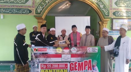 Forum Masjid Mushola Mega Regency Salurkan Bantuan Lombok Melalui MER-C