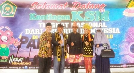 Kontingen Kompetensi Sains Madrasah Nasional Tiba di Bengkulu