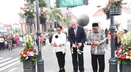Menlu RI-Menlu Palestina Resmikan “Palestine Walk: Road To Freedom” di Bandung