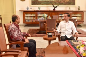 Jokowi Terima Sutopo : Semangatnya Menginspirasi Kita